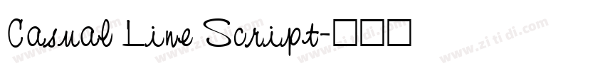 Casual Line Script字体转换